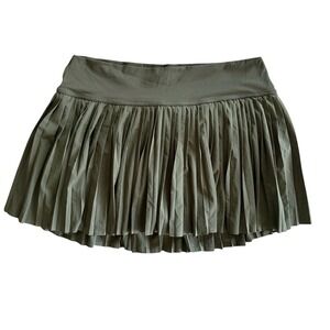 OFFLINE By Aerie Olive Green Pleated Tennis Skort Athletic Golf Skirt Womens XXL